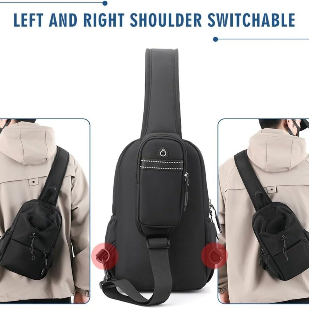 Adjustable Waterproof Sling Backpack With Phone H… - image 5